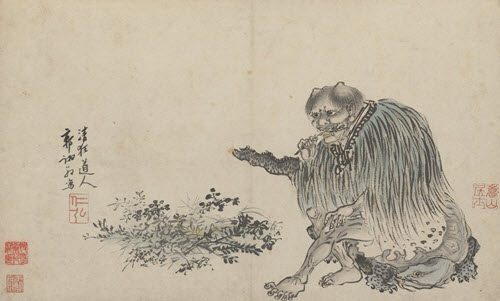 Guo Xu's portrayal of Shennong dated 1503. From Wikipedia. Public Domain. See Reference (8)