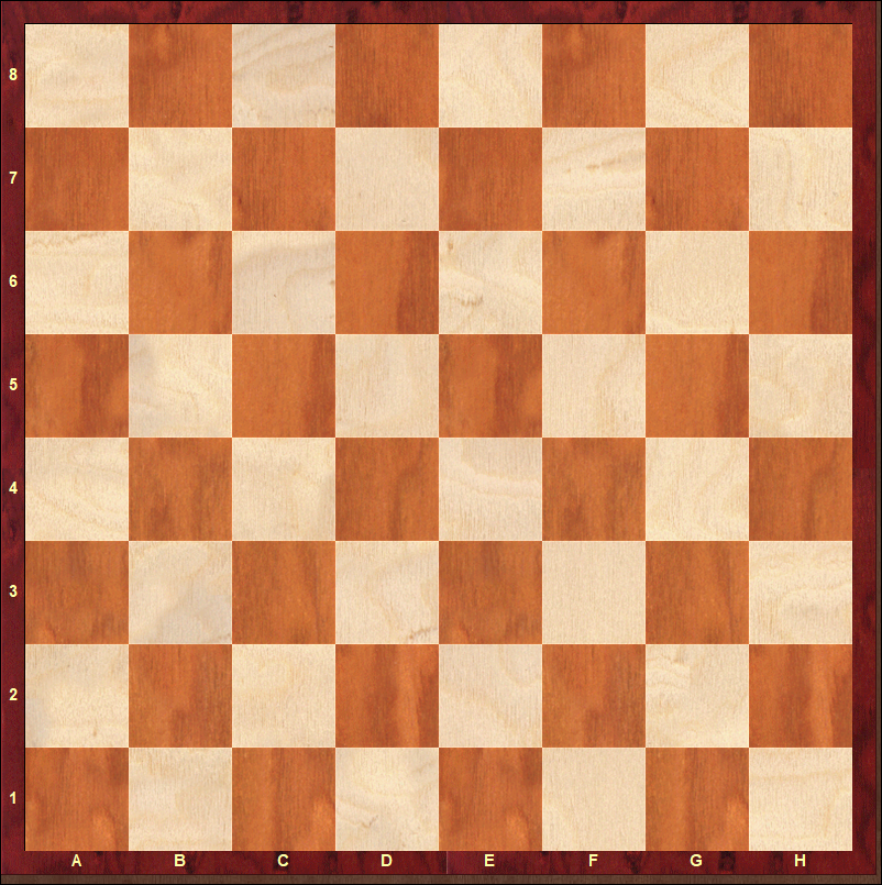 Empty International Chessboard. Donated by Davide Nastasio.