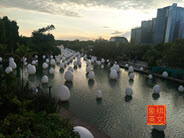 Gardens by the Bay Singapore. Similar to checkered chessboard in Interational Chess