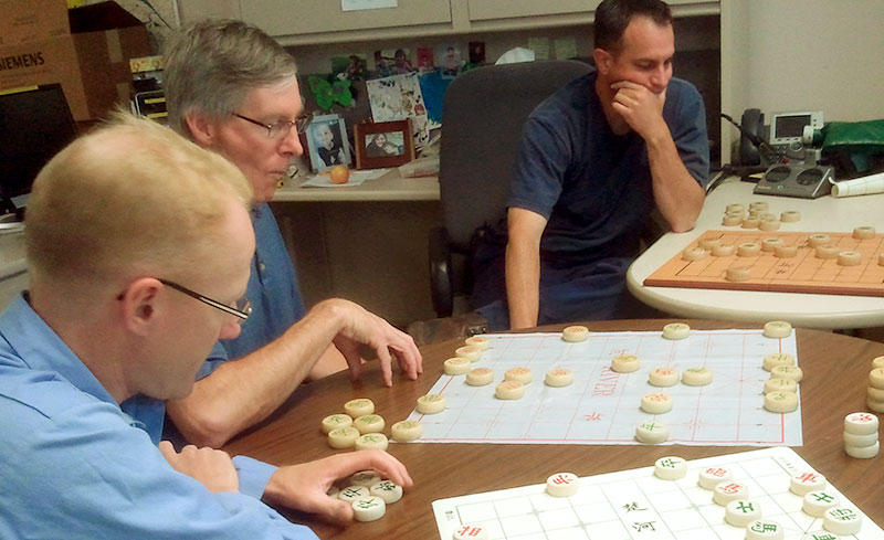 Xiangqi gathering in the US. Photo given by Chris Hankinson